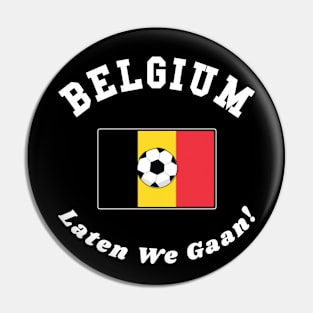 ⚽ Belgium Football, Vlag Van België, Laten We Gaan! Team Spirit Pin