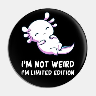 Cute Mexican Walking Fish Quirky Kawaii Axolotl Humor Pin