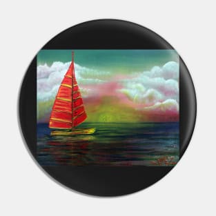 Sail The Horizon Pin