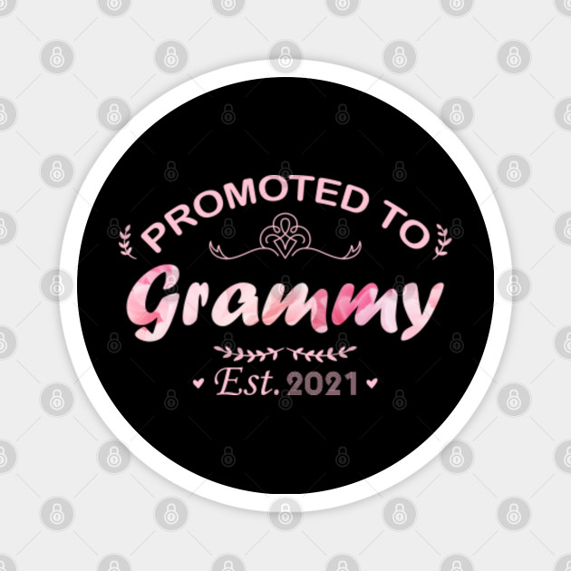 Promoted To Grammy Est 2021 First Time Grandma Gift Floral
