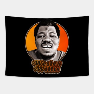 Retro Wesley Willis Tribute Tapestry