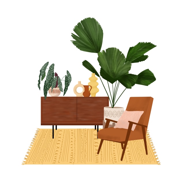 Interior With Plants by Gush Art Studio 1