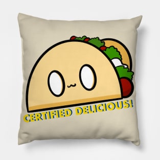 Taco tuesday-certified delicious cartoon design Pillow