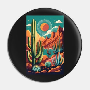 Cactus art Pin