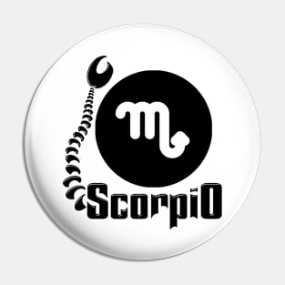 Scorpio Star Sign Pin