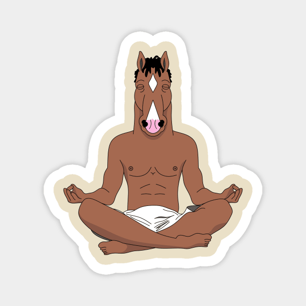 Bojack Meditation Magnet by earbito