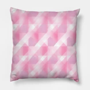 Pink Seaside Retreat: Summer Breezy Gingham Vibes Pillow