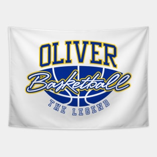 Oliver Basketball The Legend Custom Player Your Name Tapestry