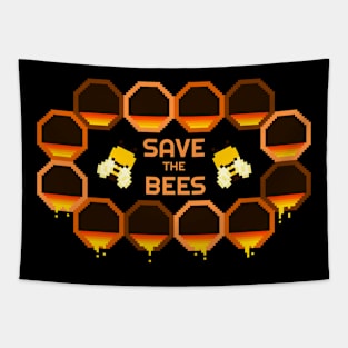 Save the Bees Light Brown Tapestry