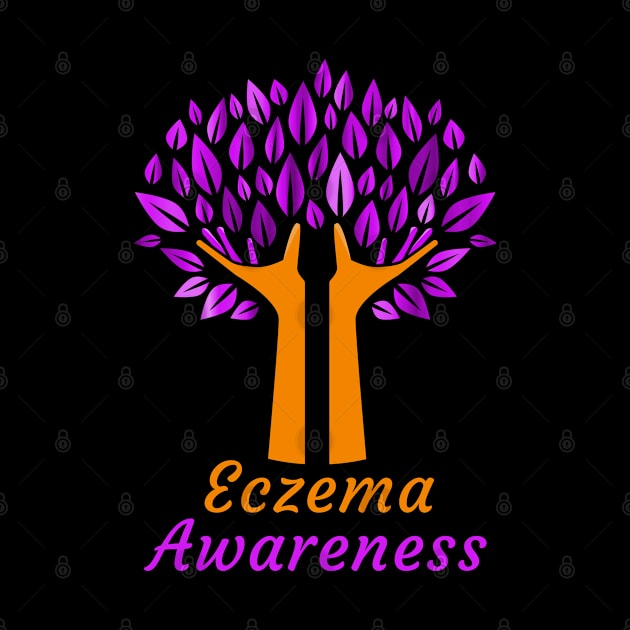 Eczema Awareness by Color Fluffy