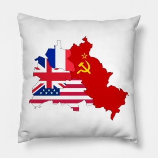 berlin east west flag Pillow