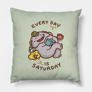 Every Day is Saturday with the Gang Pillow