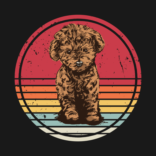 Cute Cavapoo Retro Vintage by Visual Vibes