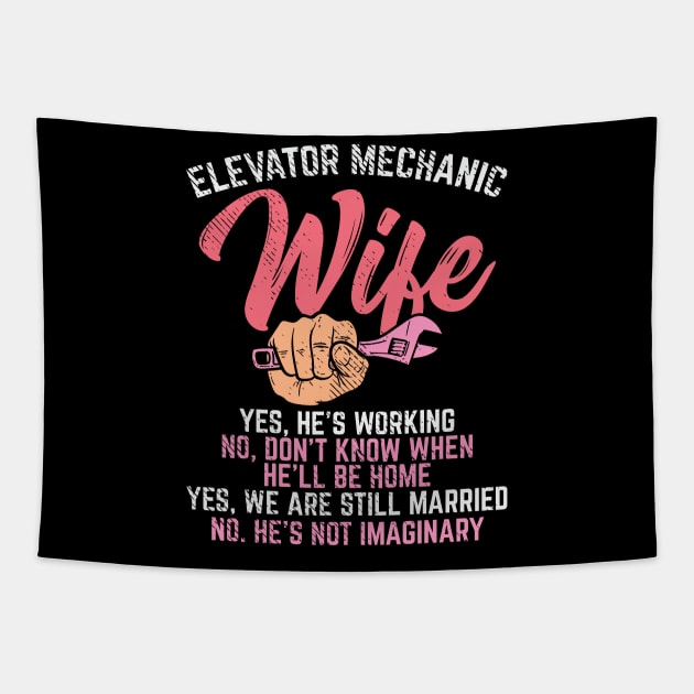 Elevator Mechanic Wife Tapestry by maxdax