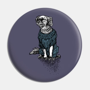 Dog Sweater Collection Blue Pin