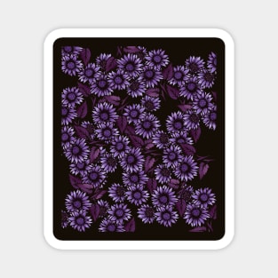 Purple Floral Magnet