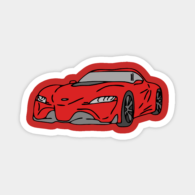 super car drift Magnet by fokaction