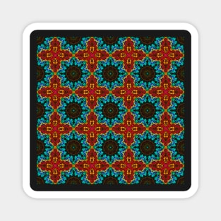 Moroccan arabic oriental tile pattern Magnet