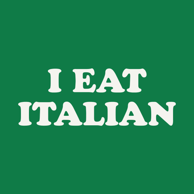 I Eat Italian I Am Italian Matching Couple Costume by PodDesignShop