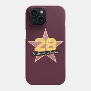 28th Birthday Gifts - 28 Years old & Already a Legend Phone Case