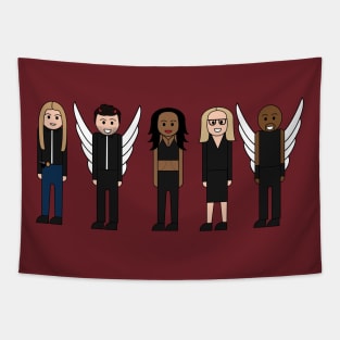 Lucifer Characters Cartoon Icons Tapestry