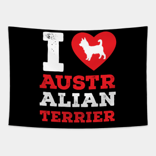 I Love Australian Terrier Pet Lover Gift Tapestry