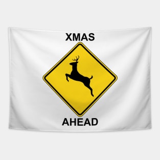 Warning - Xmas Ahead Tapestry