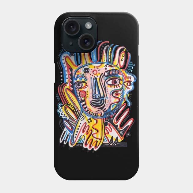 face Phone Case by Angel Rivas