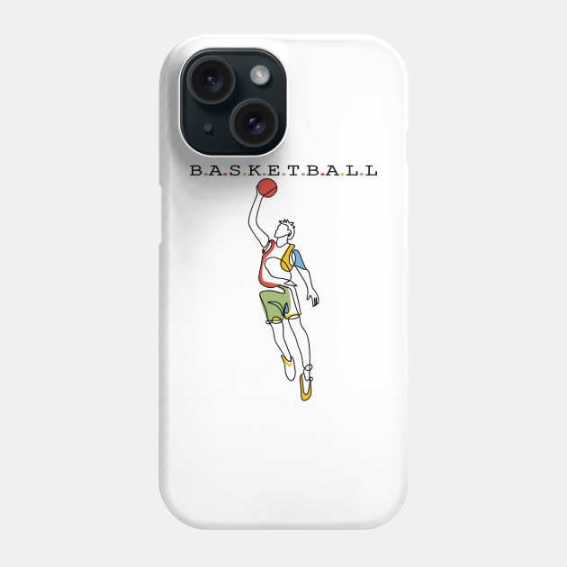 Basketball Sport Phone Case by Fashioned by You, Created by Me A.zed
