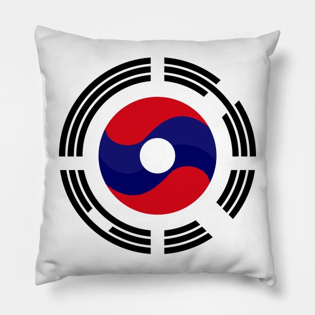 Lao Korean Multinational Patriot Flag Series Pillow by Village Values