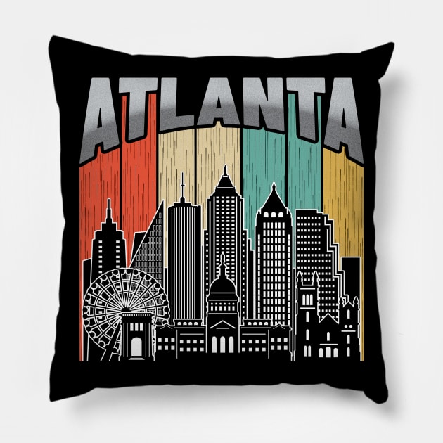 Atlanta Georgia Pillow by ThyShirtProject - Affiliate