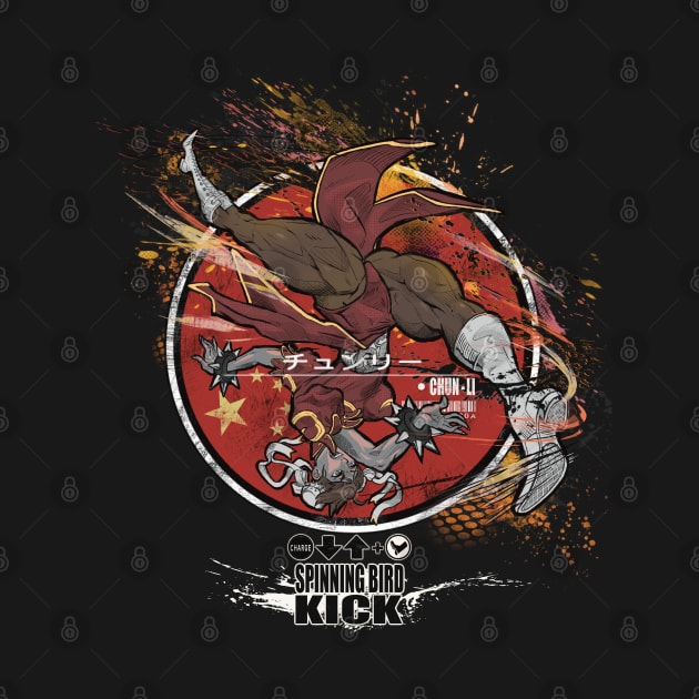 CHUN-LI: SPINNING BIRD KICK - RED by JF Penworks