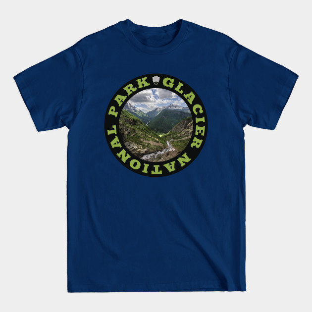 Disover Glacier National Park circle - National Park - T-Shirt