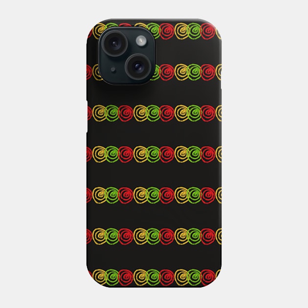 African Patterns with African Colors Phone Case by Tilila