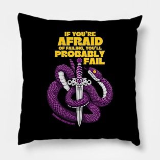 Mamba Mentality: Dare to Succeed Without Fear of Failure Pillow
