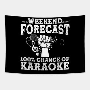 Cool Karaoke Art - Karaoke Box Microphone Singing Tapestry