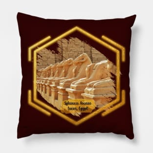 Sphinxes Avenue - Luxor, Egypt: Pharaonic Civilization Pillow