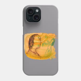 cave art inspired design, tree of life Phone Case