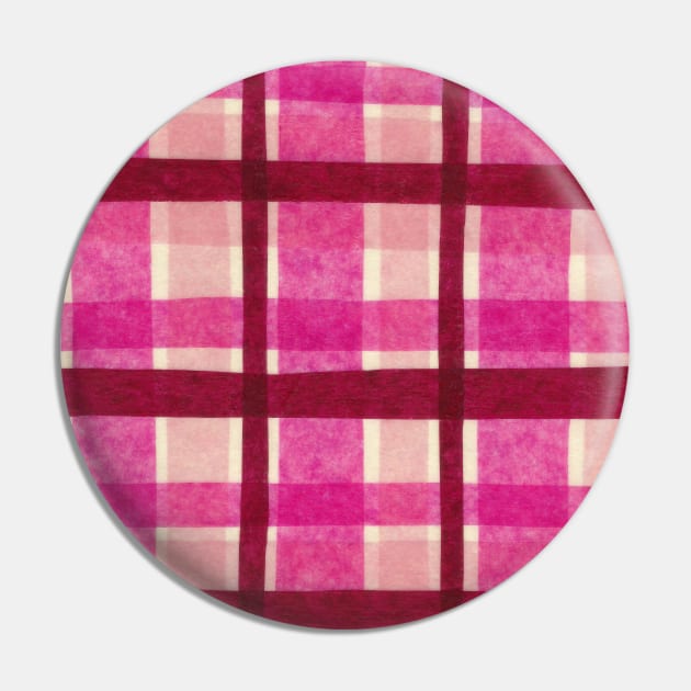 Tissue Paper Plaid - Pink Pin by sallycummingsdesigns