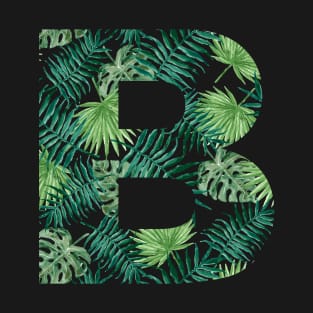 B letter - palm leaves T-Shirt