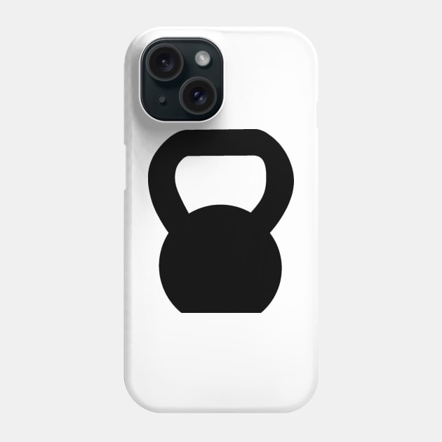 Kettlebell WOD Black Large Phone Case by ZSBakerStreet