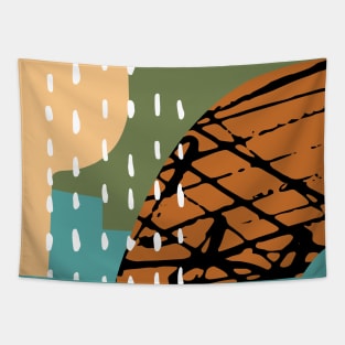 Abstract Lines And Soft Colors Tapestry