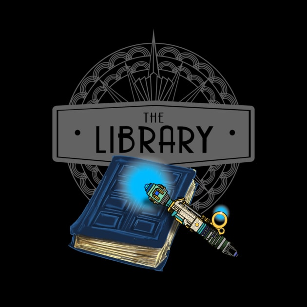 THE LIBRARY DARK VERSION by KARMADESIGNER T-SHIRT SHOP