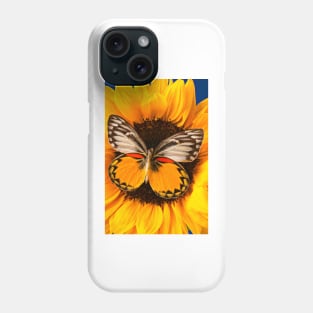 Butterfly On Sunflower Phone Case