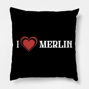 Retro Merlin Name Flowers Proud Classic Styles Pillow