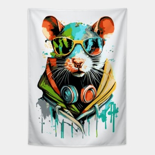 Cute Rat - Funny Rat - DJ Rat Tapestry