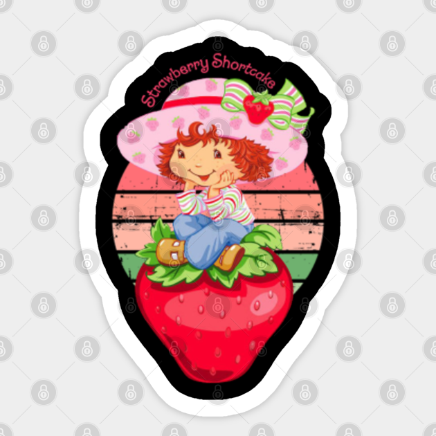 Vintage Cute Strawberry - Strawberry Shortcake - Sticker