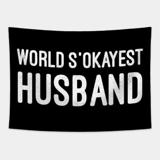 World's Okayest Husband Tapestry