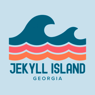 Jekyll Island Georgia Vintage Wave T-Shirt