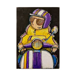 Retro Scooter, Classic Scooter, Scooterist, Scootering, Scooter Rider, Mod Art T-Shirt